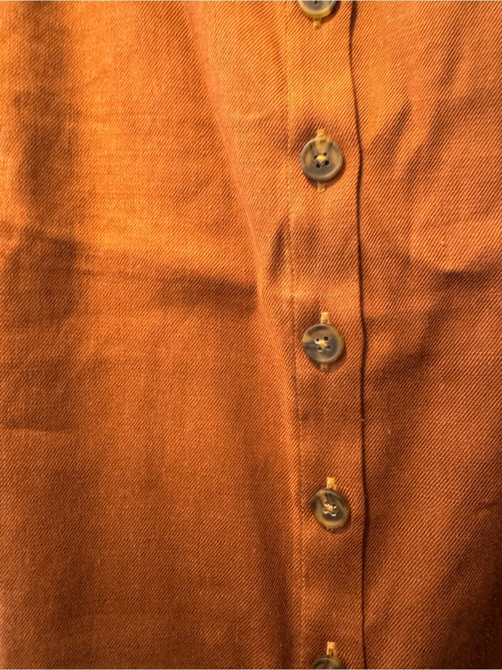 CAbi Rust Button-Front Sleeveless Tank #6644 Cruise top - Picture 2 of 7